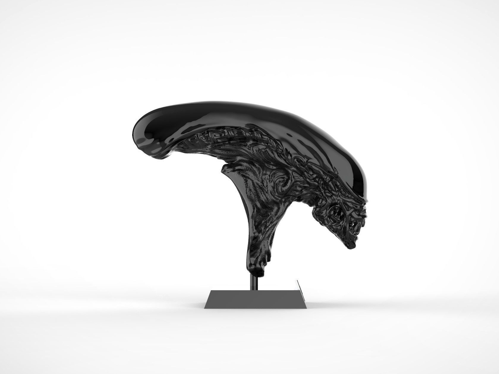 Alien Xenomorph Bust 3D print model_2