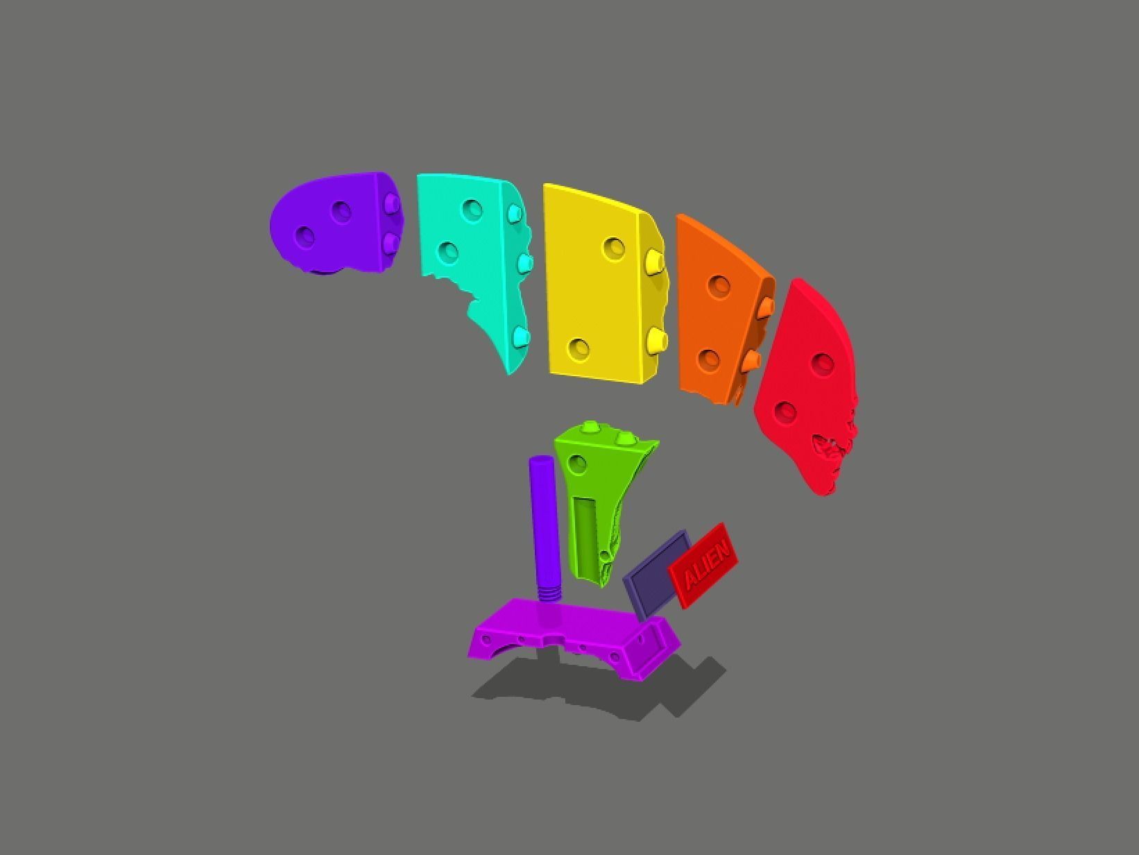 Alien Xenomorph Bust 3D print model_14