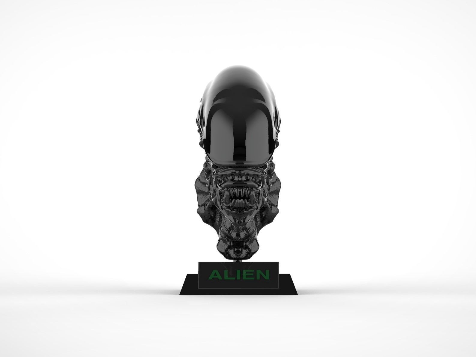 Alien Xenomorph Bust 3D print model_1
