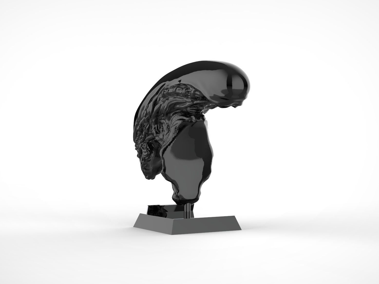 Alien Xenomorph Bust 3D print model_3