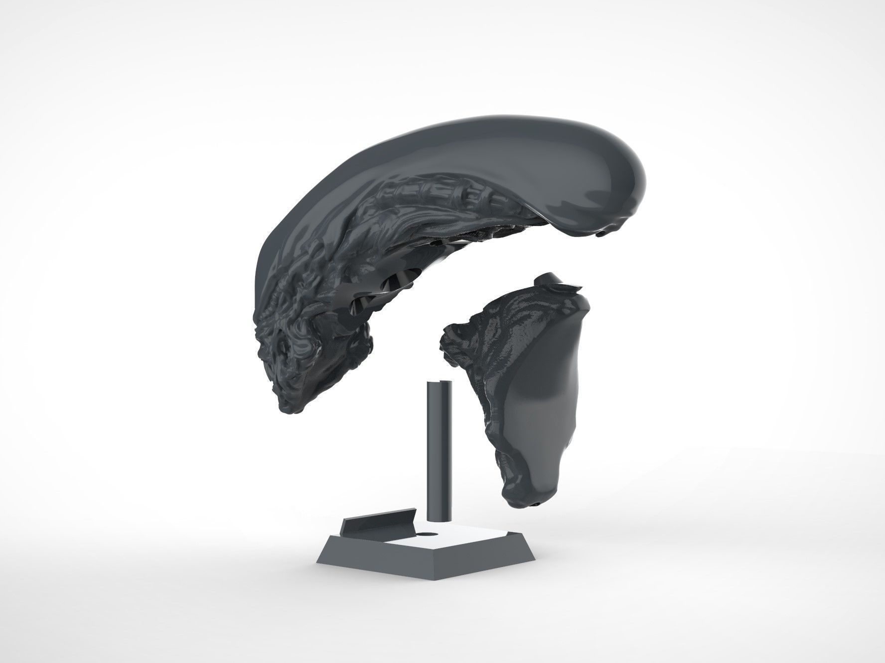 Alien Xenomorph Bust 3D print model_22