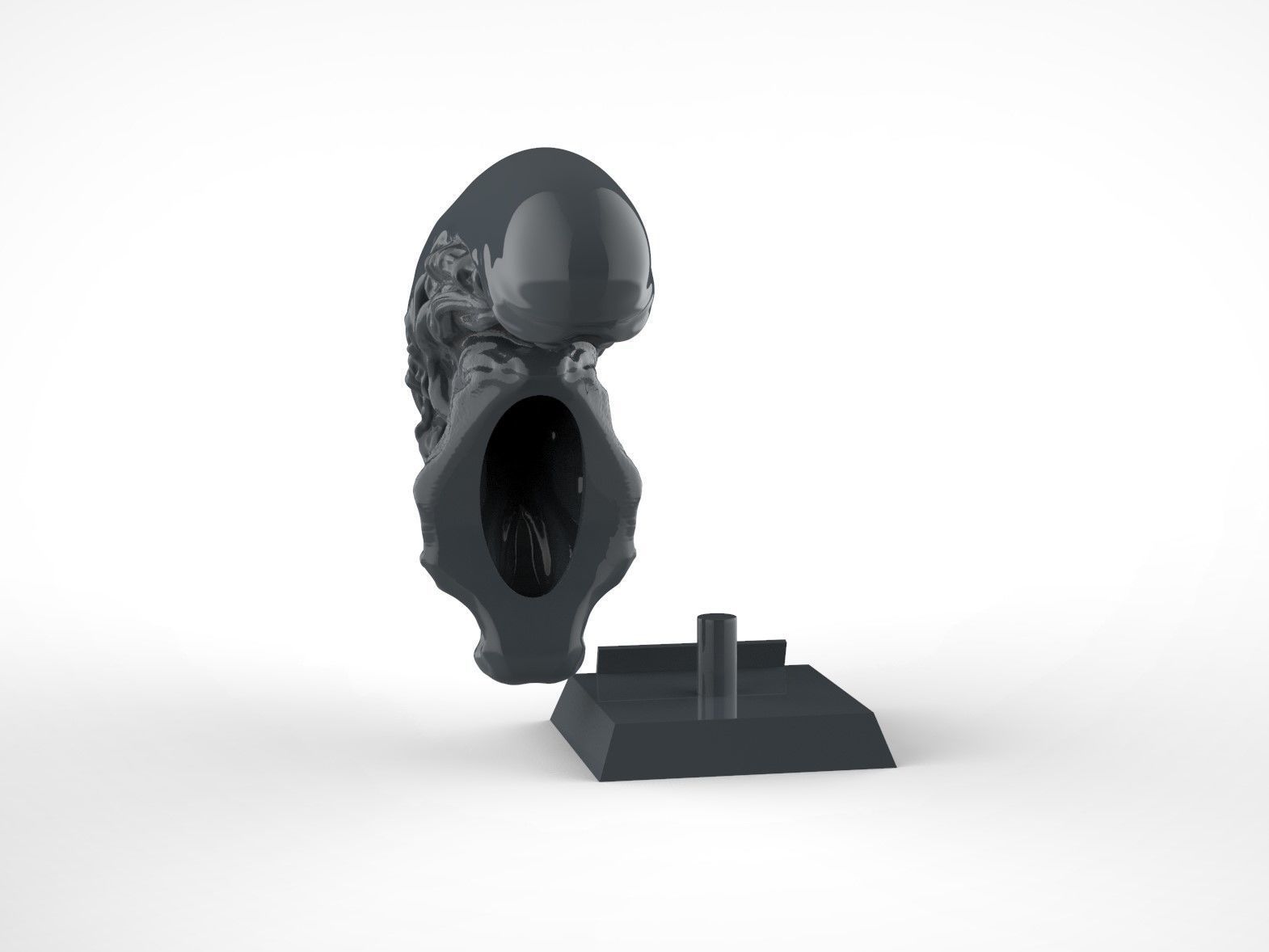 Alien Xenomorph Bust 3D print model_17