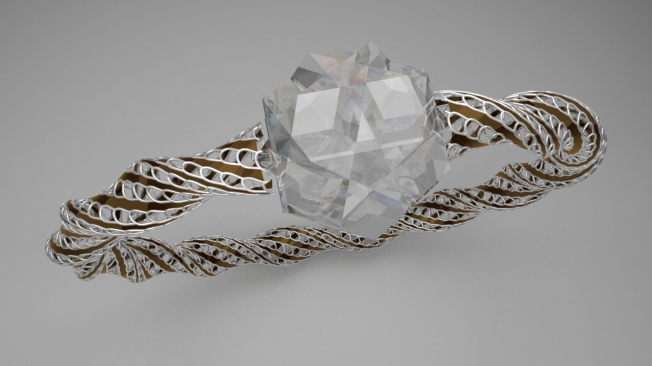 Ring  Jewellery 3D model_1