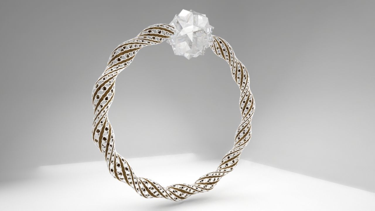 Ring  Jewellery 3D model_3