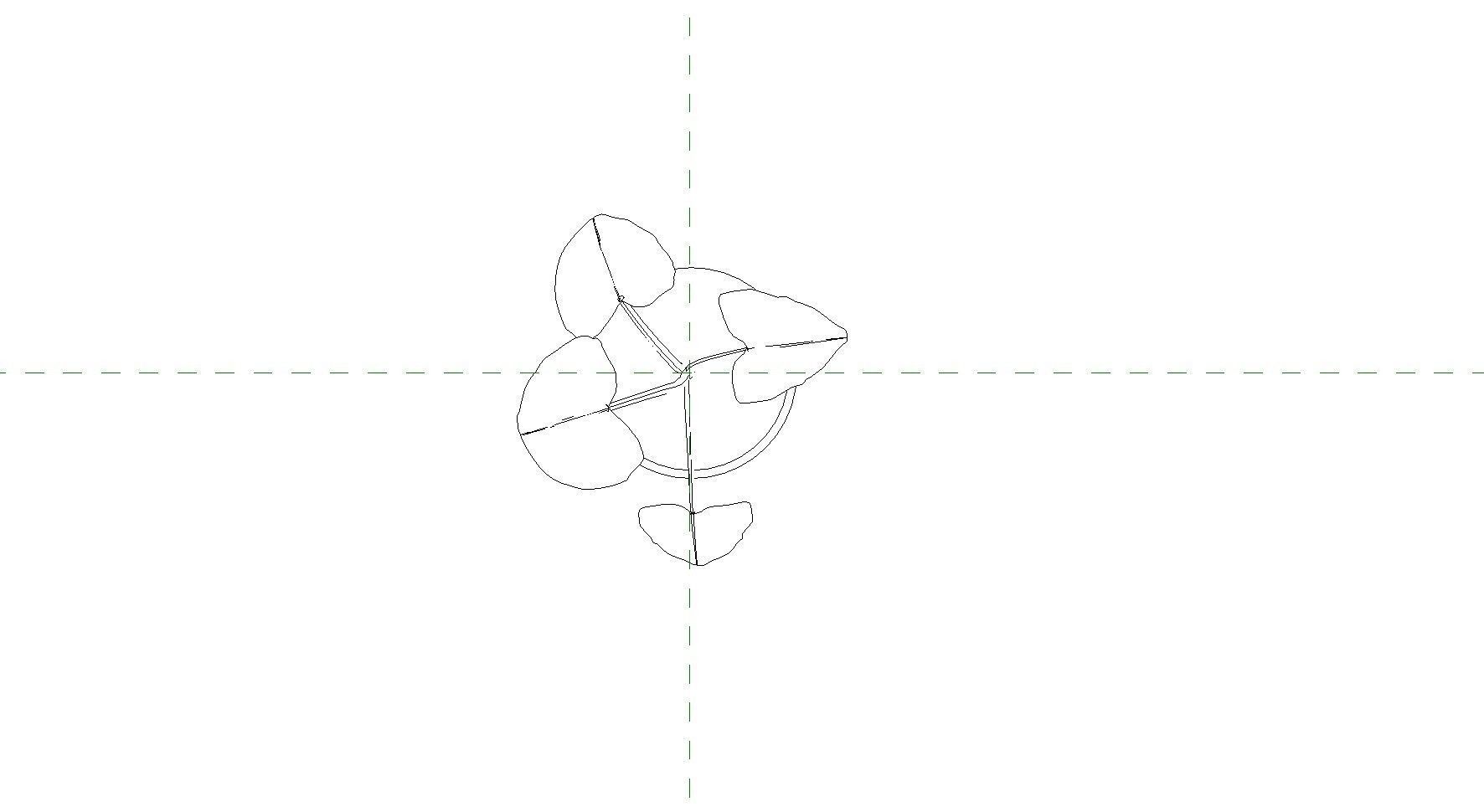 Revit Family plant - four sizes- High quality 3D model 3D model_17