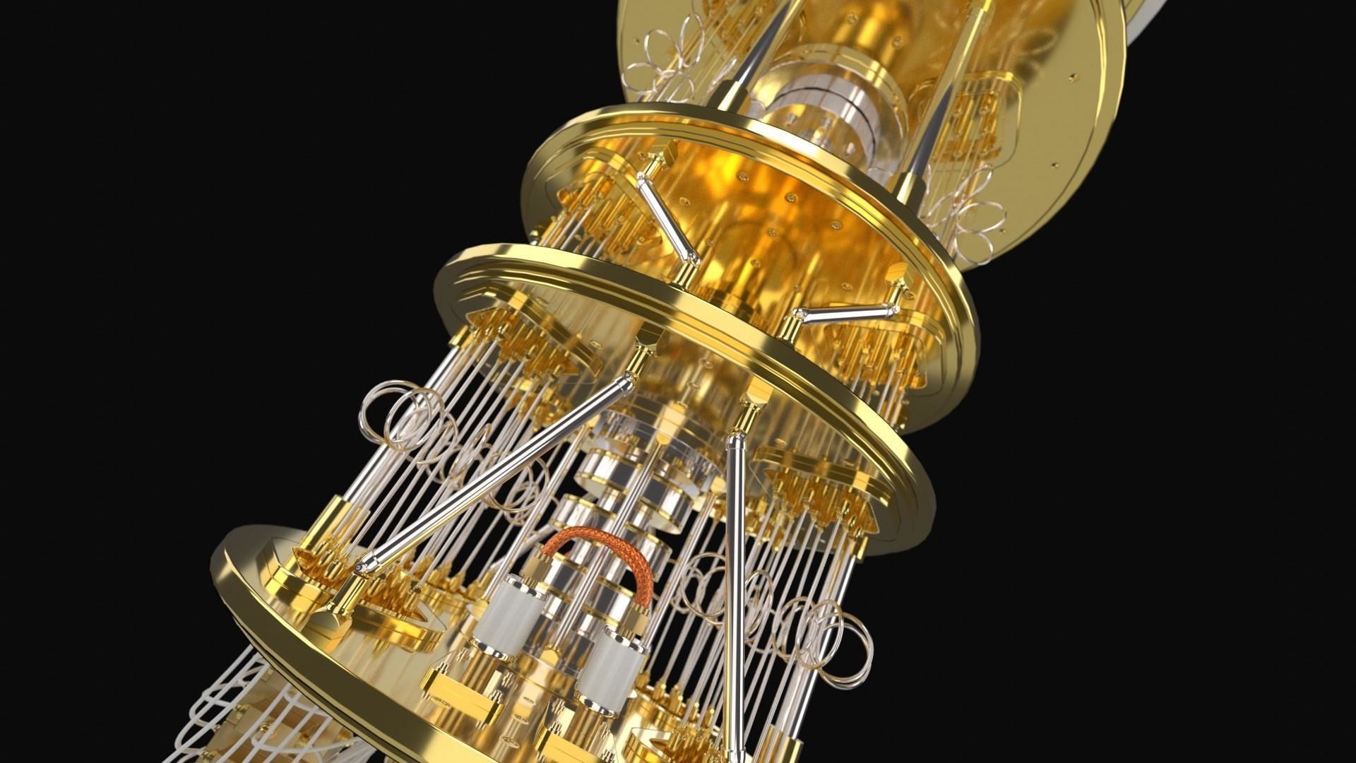 Quantum Computer 3D model_8