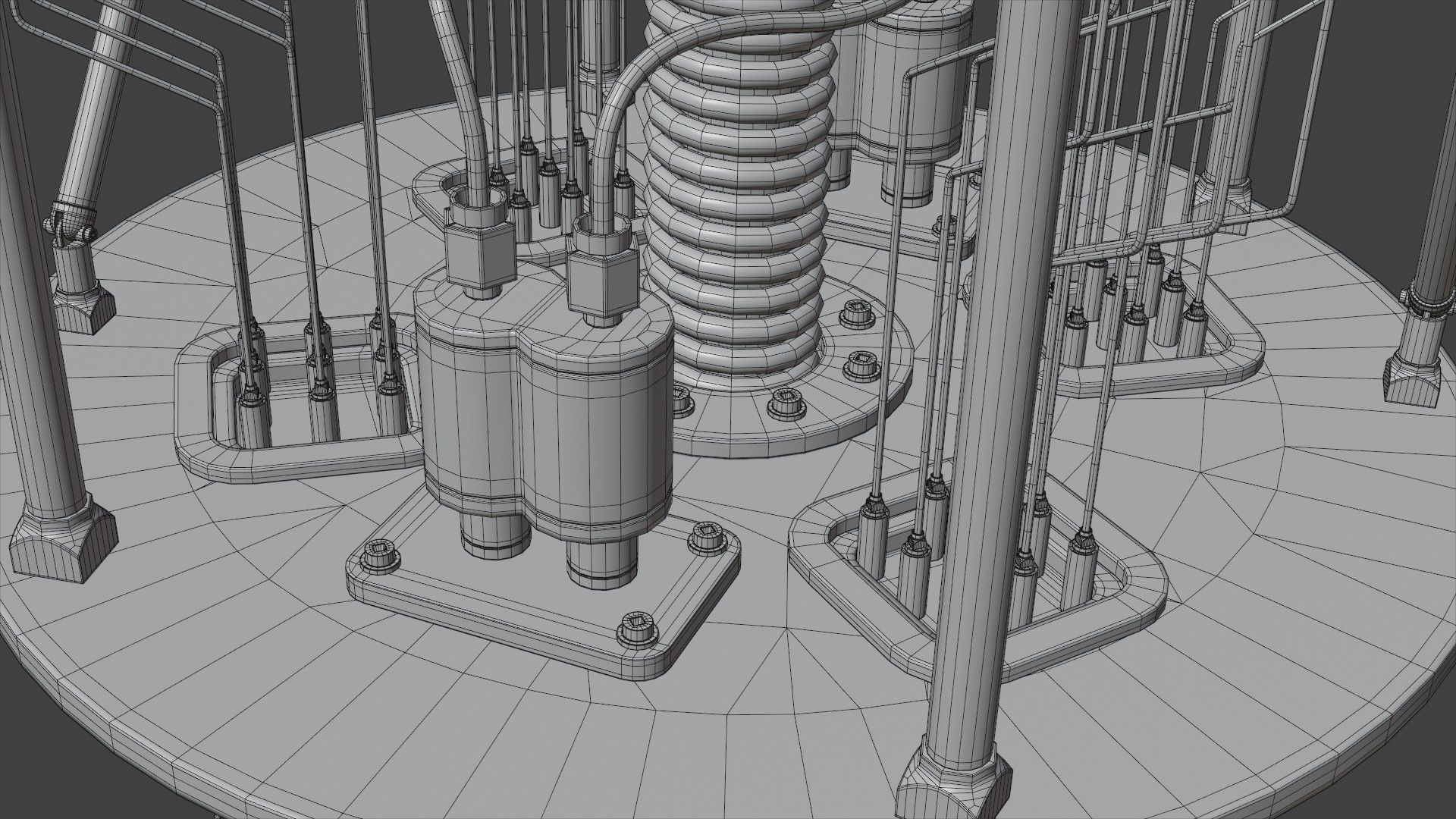 Quantum Computer 3D model_20
