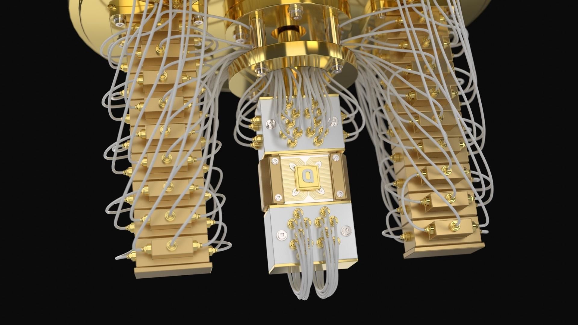 Quantum Computer 3D model_6