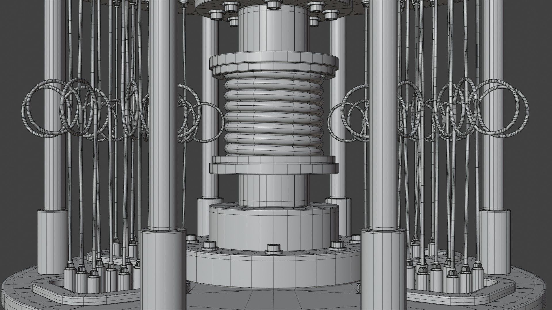 Quantum Computer 3D model_21