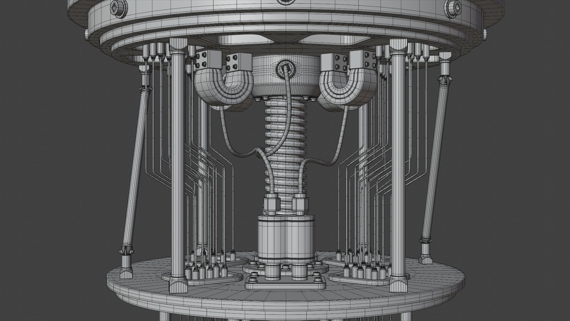 Quantum Computer 3D model_18