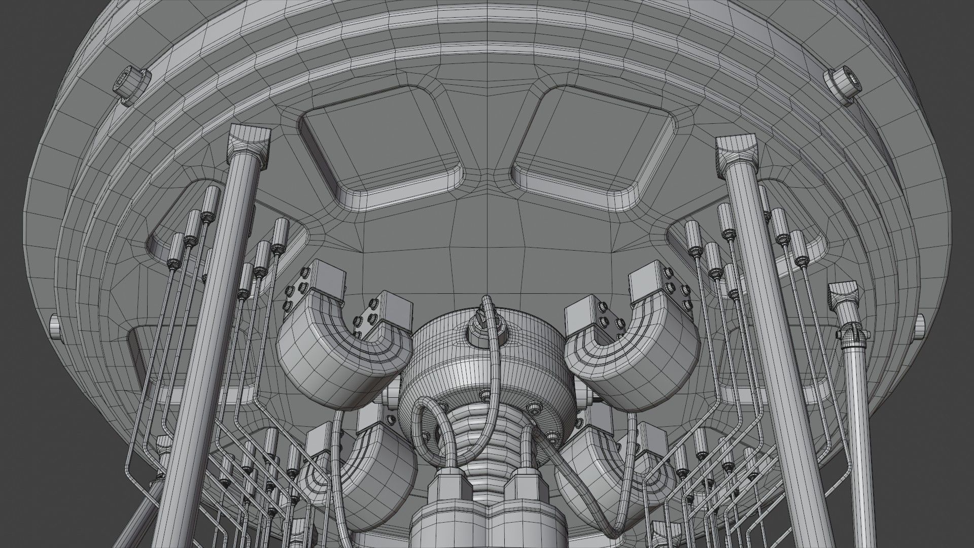 Quantum Computer 3D model_19