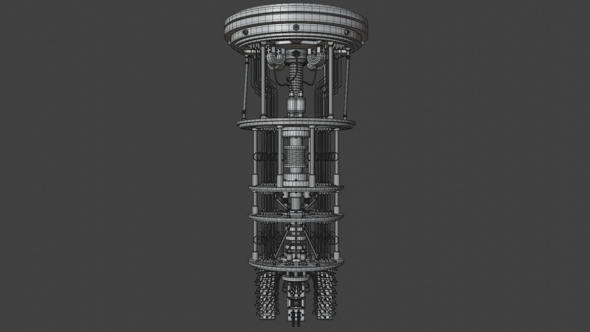 Quantum Computer 3D model_16