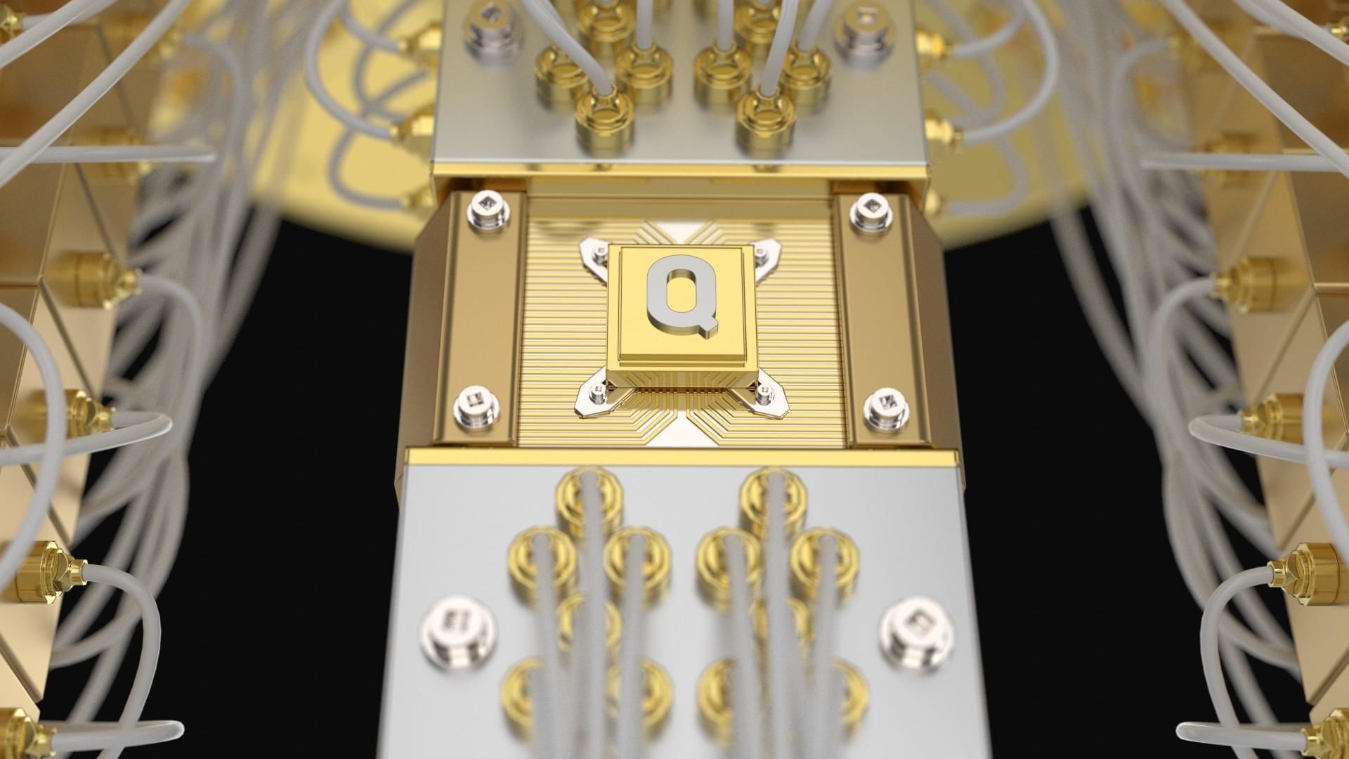 Quantum Computer 3D model_7