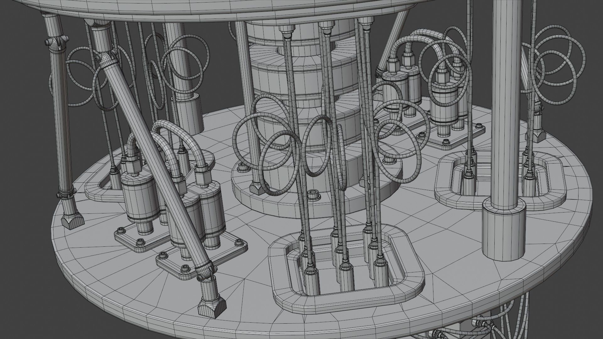 Quantum Computer 3D model_23