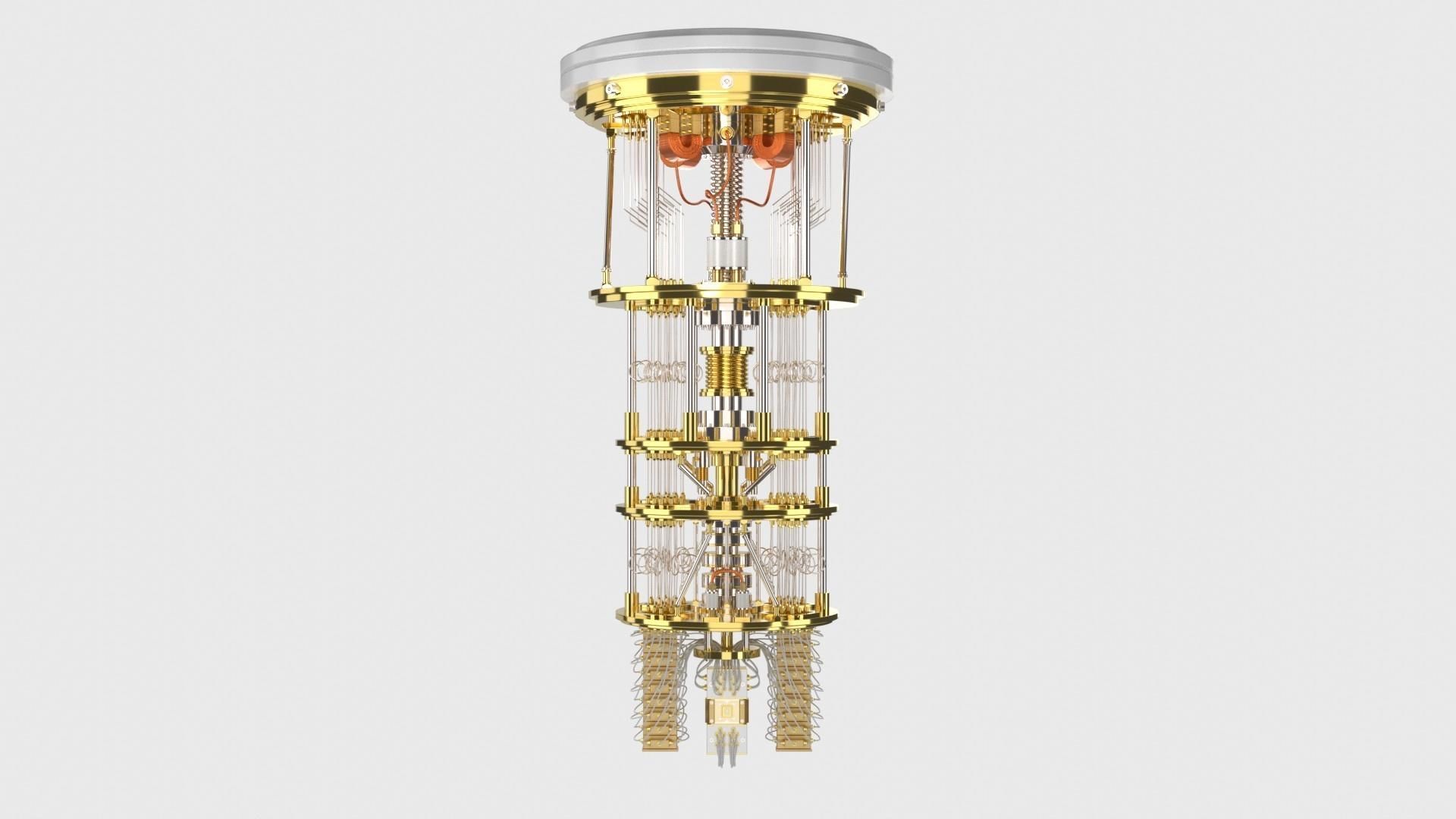 Quantum Computer 3D model_9