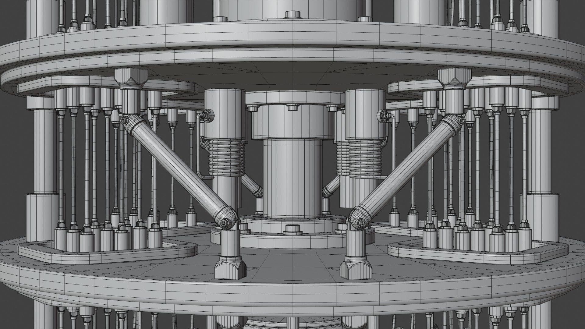 Quantum Computer 3D model_22