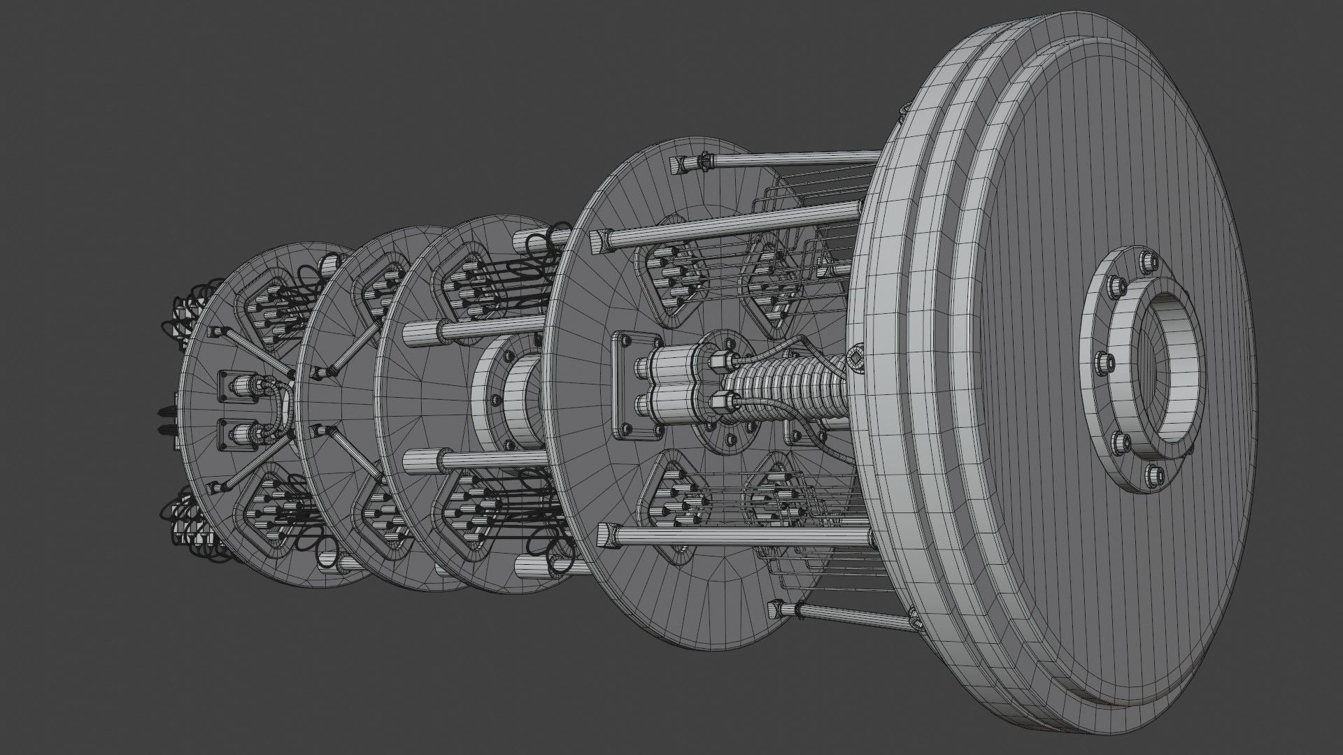 Quantum Computer 3D model_27