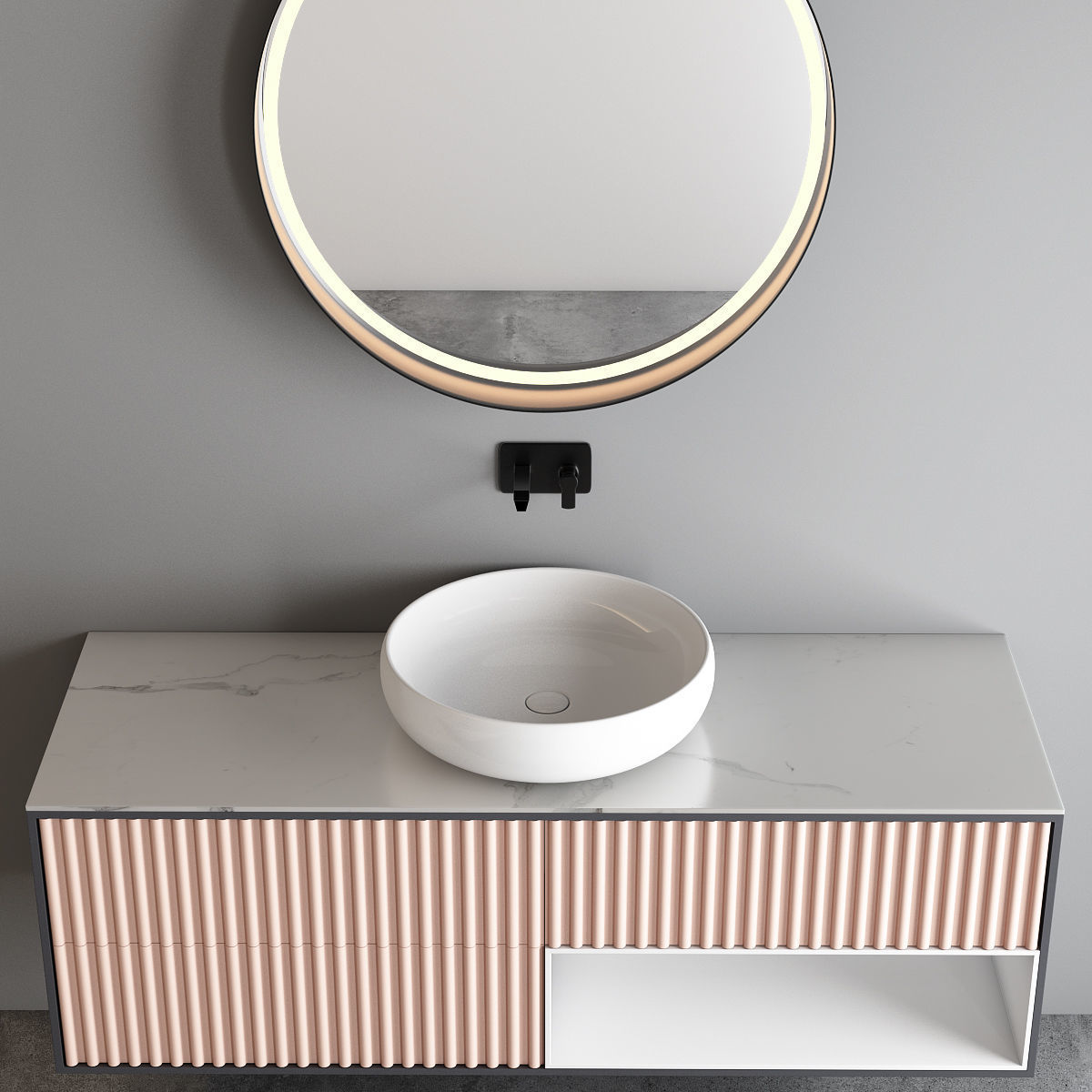 Modern Bathroom Cabinet No 089 3D model_2