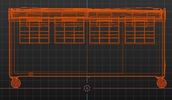 Display Freezer White - low polygon Low-poly 3D model_17