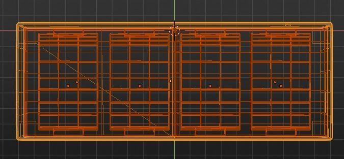 Display Freezer White - low polygon Low-poly 3D model_7