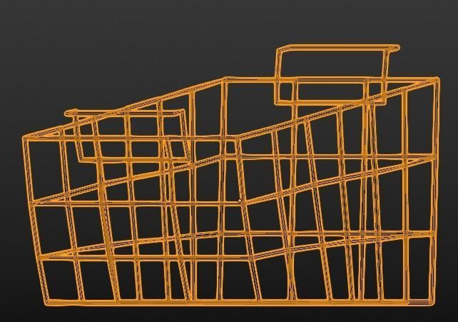 Display Freezer White - low polygon Low-poly 3D model_11