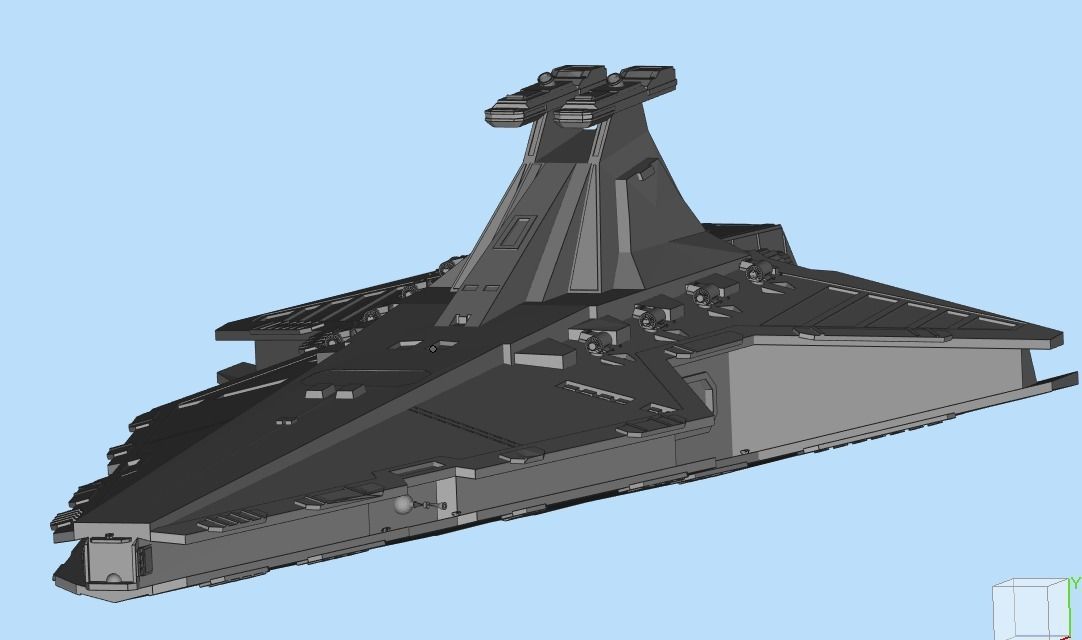 Spaceship 3D print model star wars 3D model | CGTrader