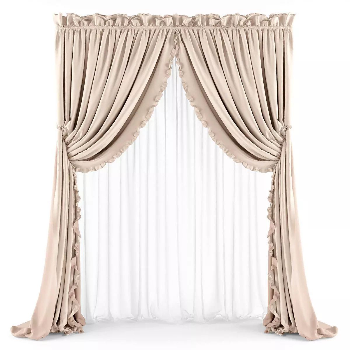 Curtain 3D model 60 3D model_0