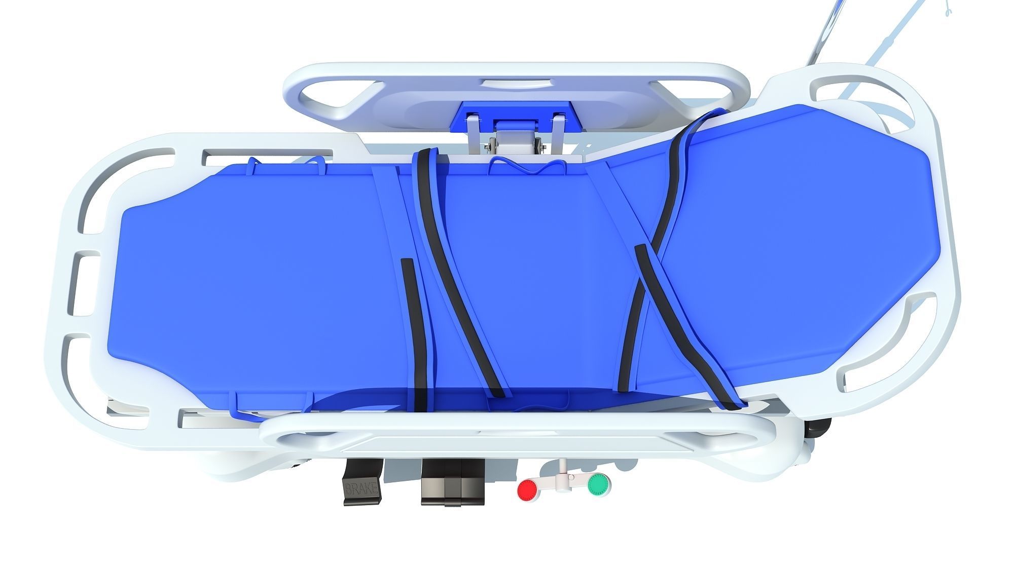 Ambulance Patient Transfer Stretcher Trolley 3D model_6