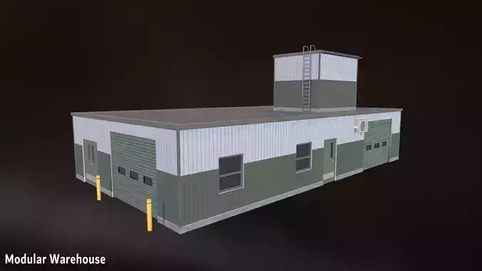 Warehouse 02 Model - Game Ready