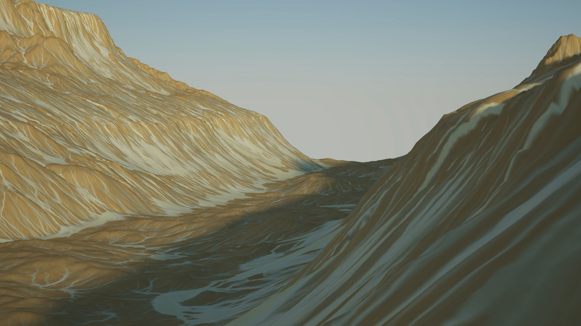 Desert Rocky Mountain 3D model_6