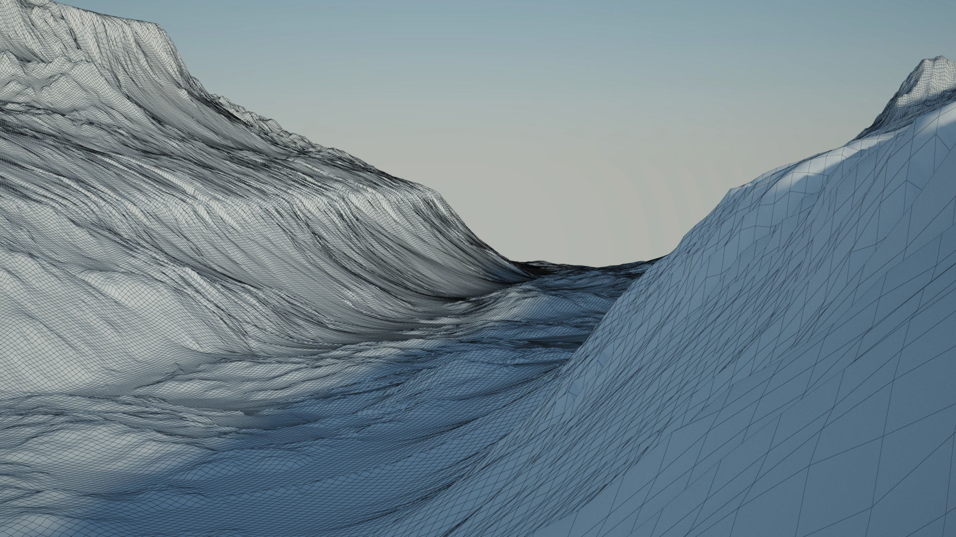 Desert Rocky Mountain 3D model_7