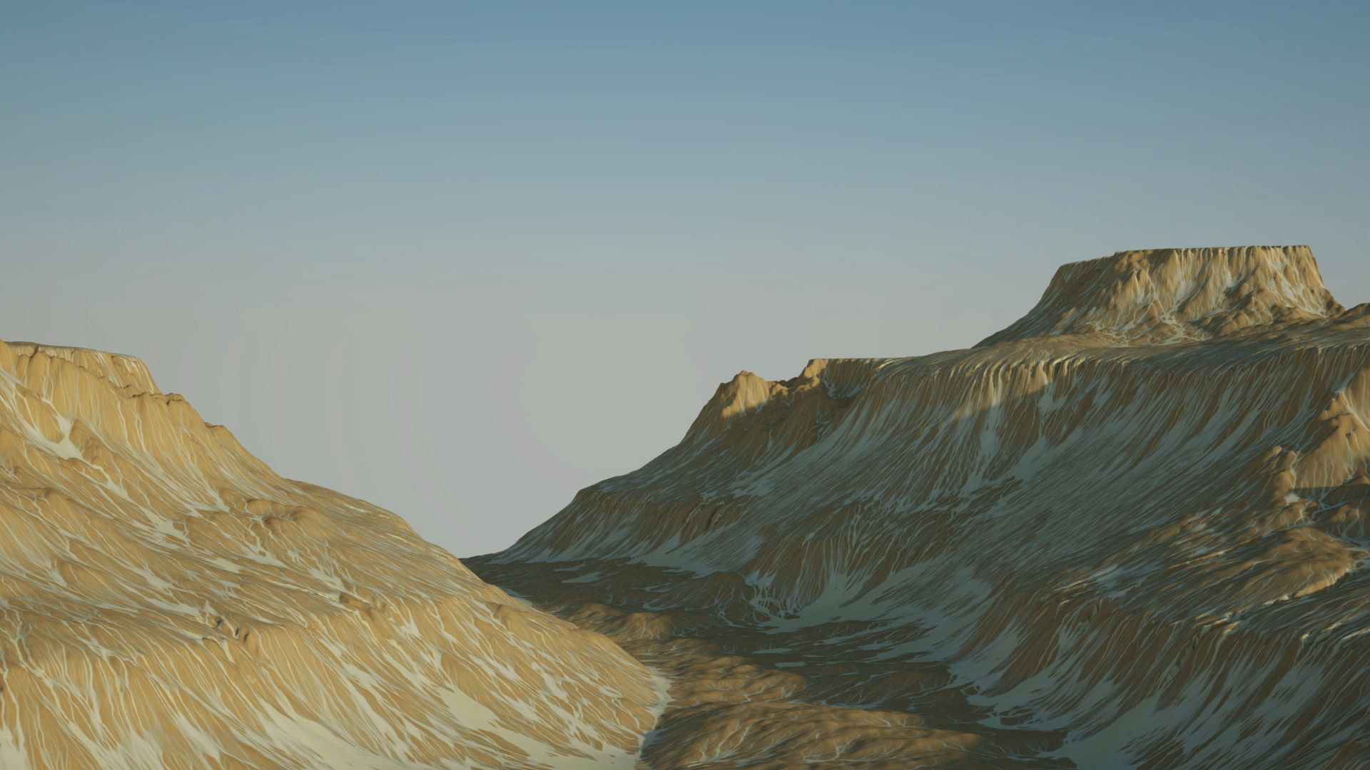 Desert Rocky Mountain 3D model_4