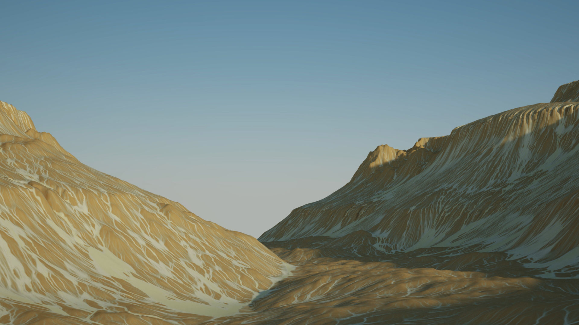 Desert Rocky Mountain 3D model_2