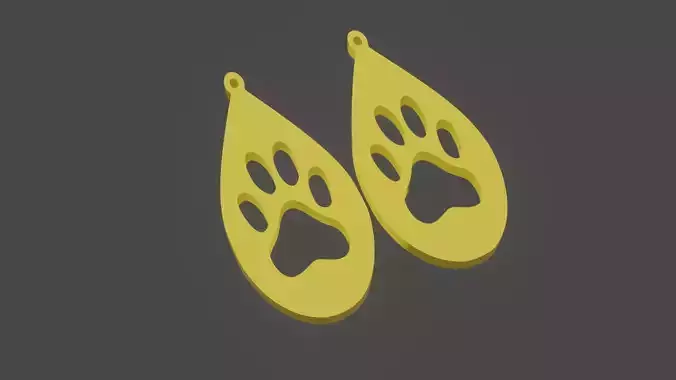 paw earings