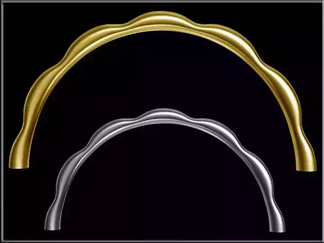 Flower Petals Band Ring - Half 