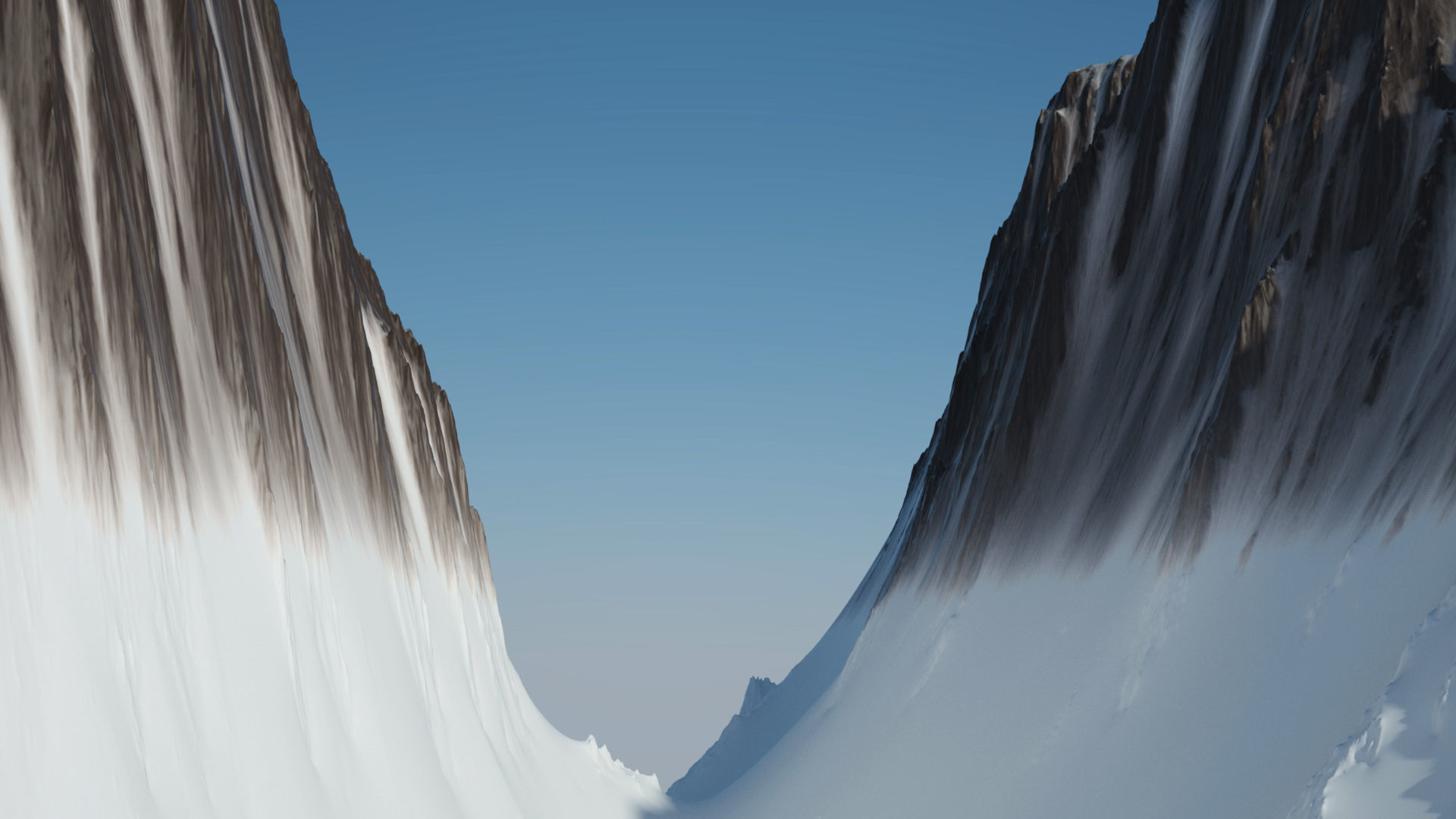 Snow Covered Mountain 3D model_5