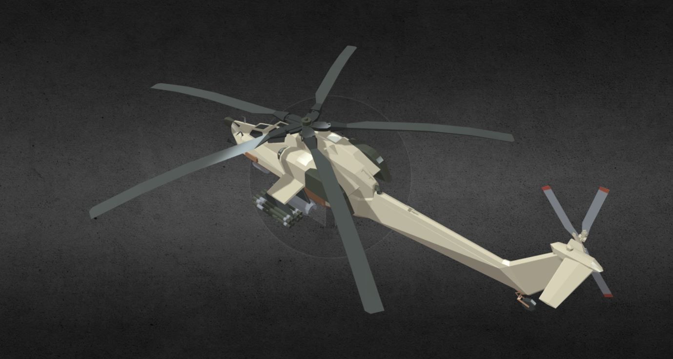 COD MI-28 Havoc Low-poly 3D model_1
