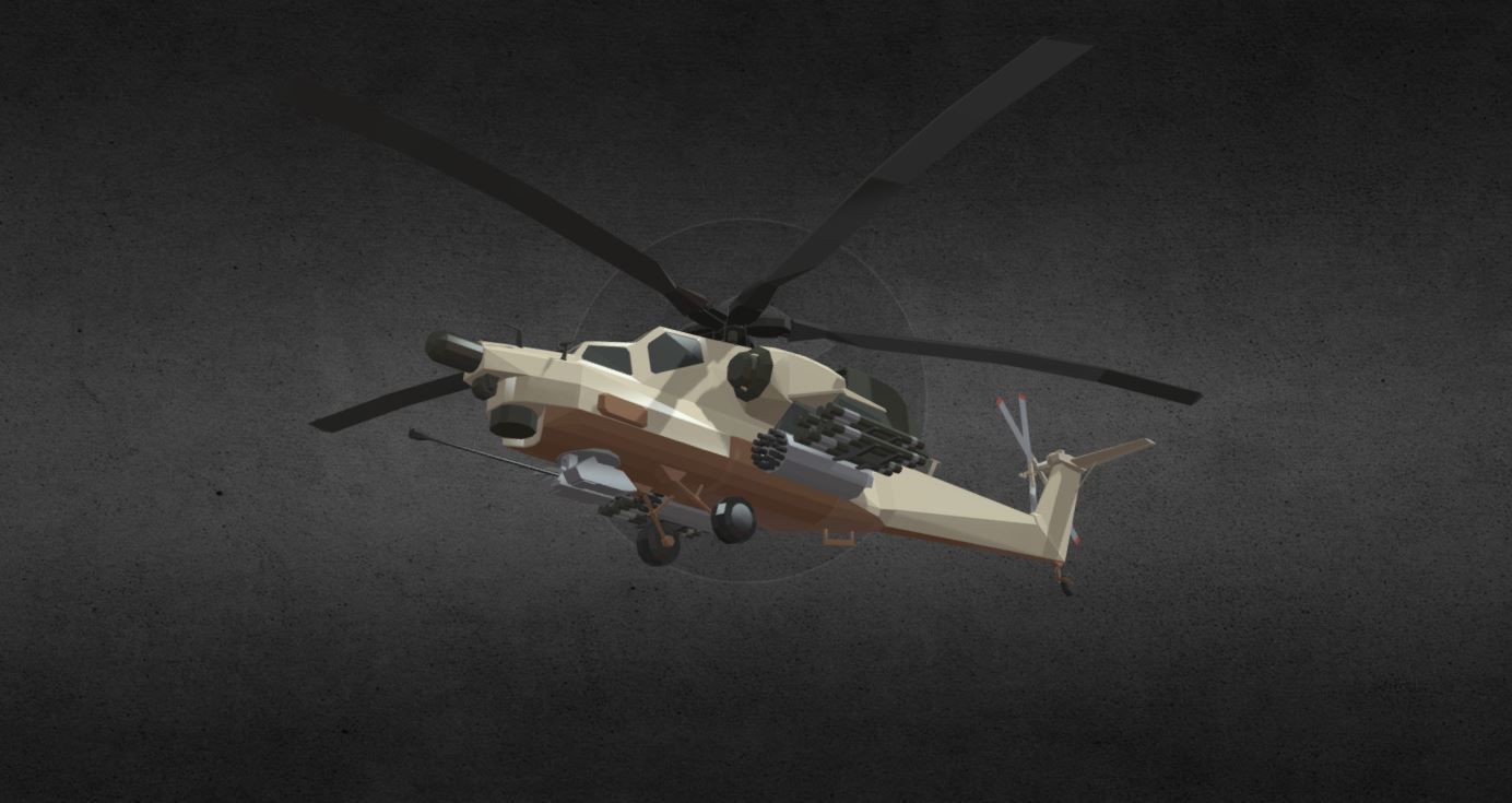 COD MI-28 Havoc Low-poly 3D model_4