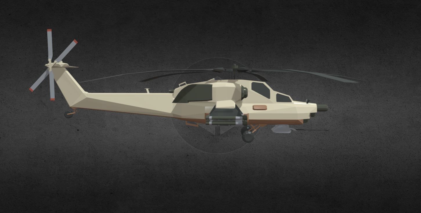 COD MI-28 Havoc Low-poly 3D model_3