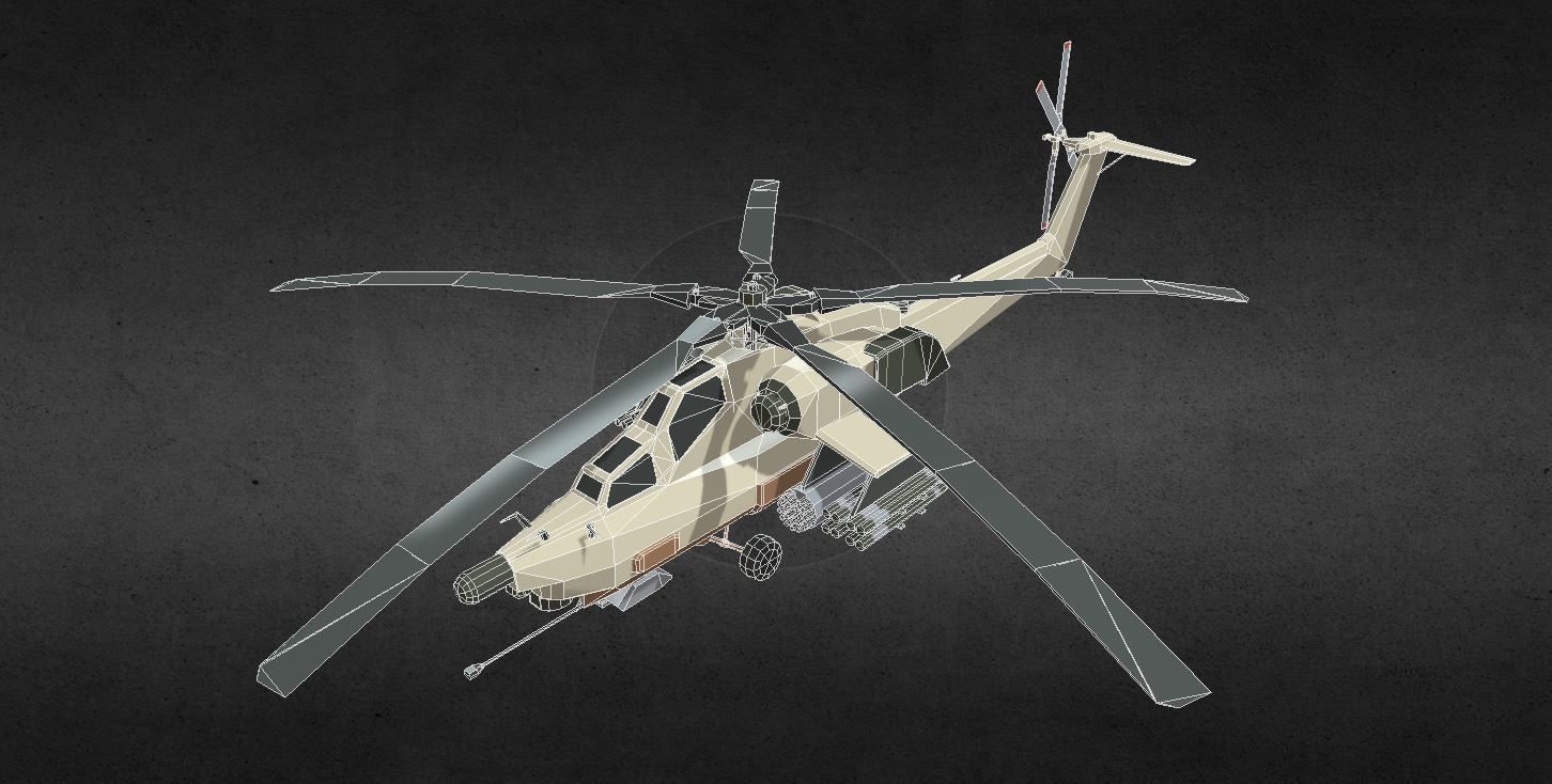 COD MI-28 Havoc Low-poly 3D model_9