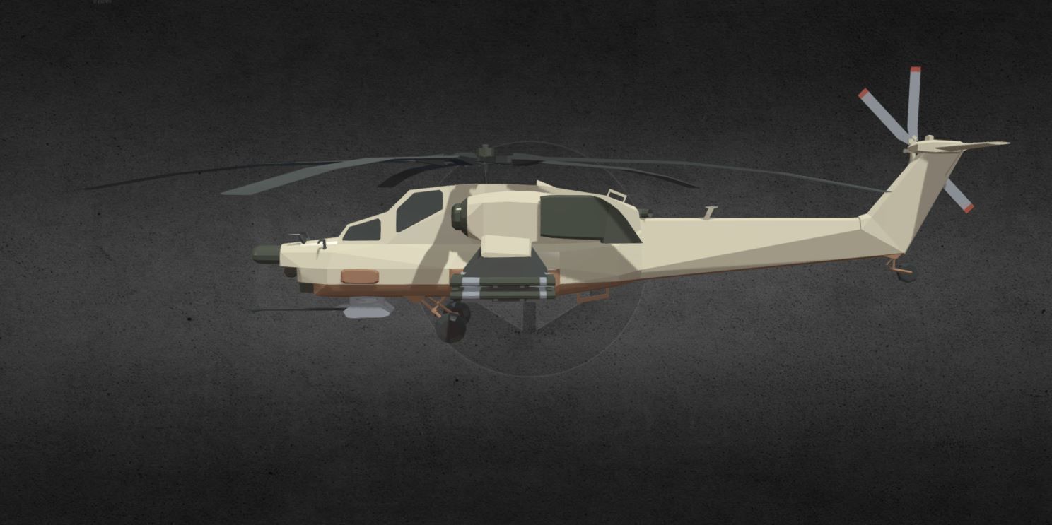 COD MI-28 Havoc Low-poly 3D model_2