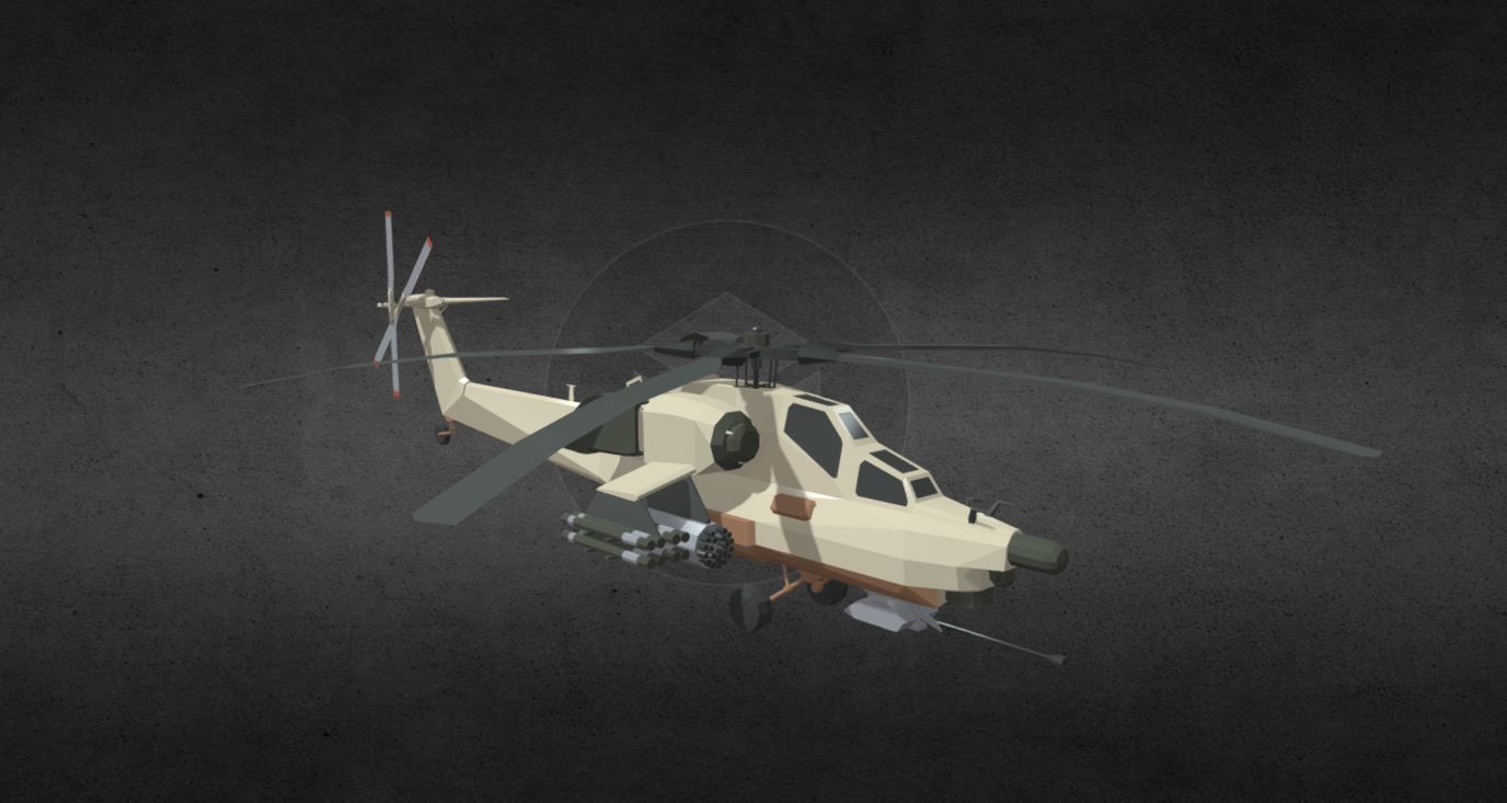 COD MI-28 Havoc Low-poly 3D model_6