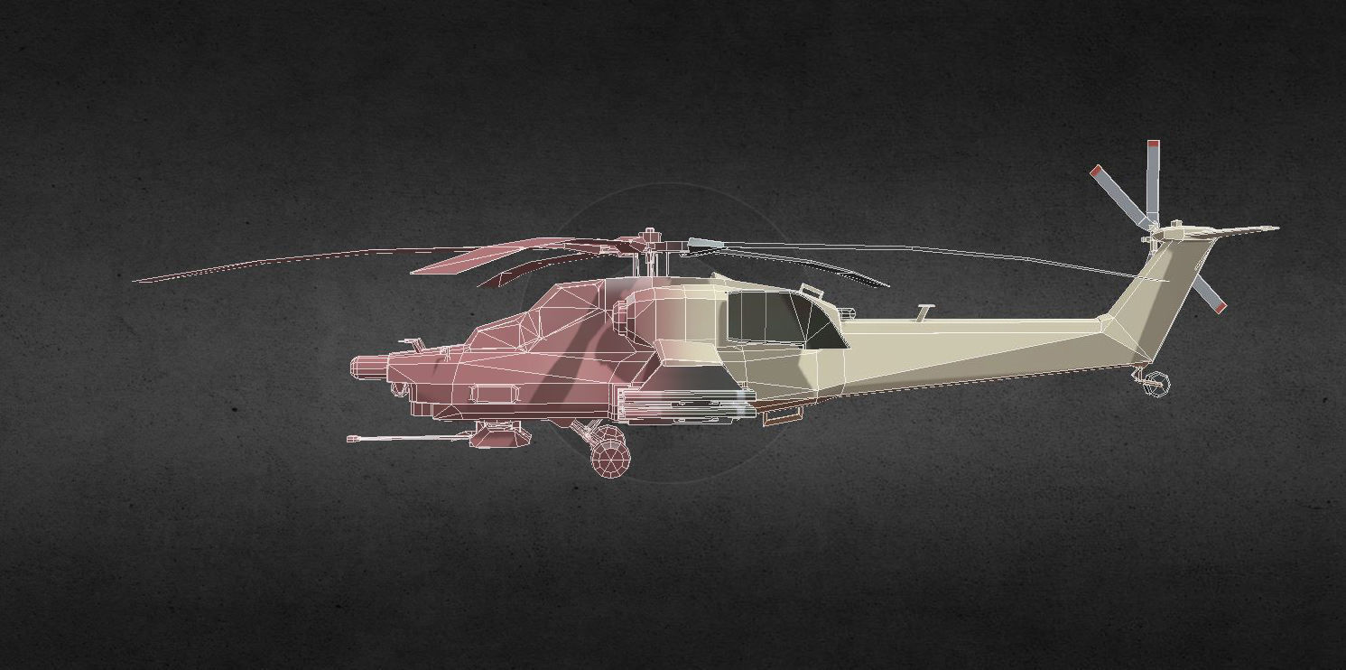 COD MI-28 Havoc Low-poly 3D model_8