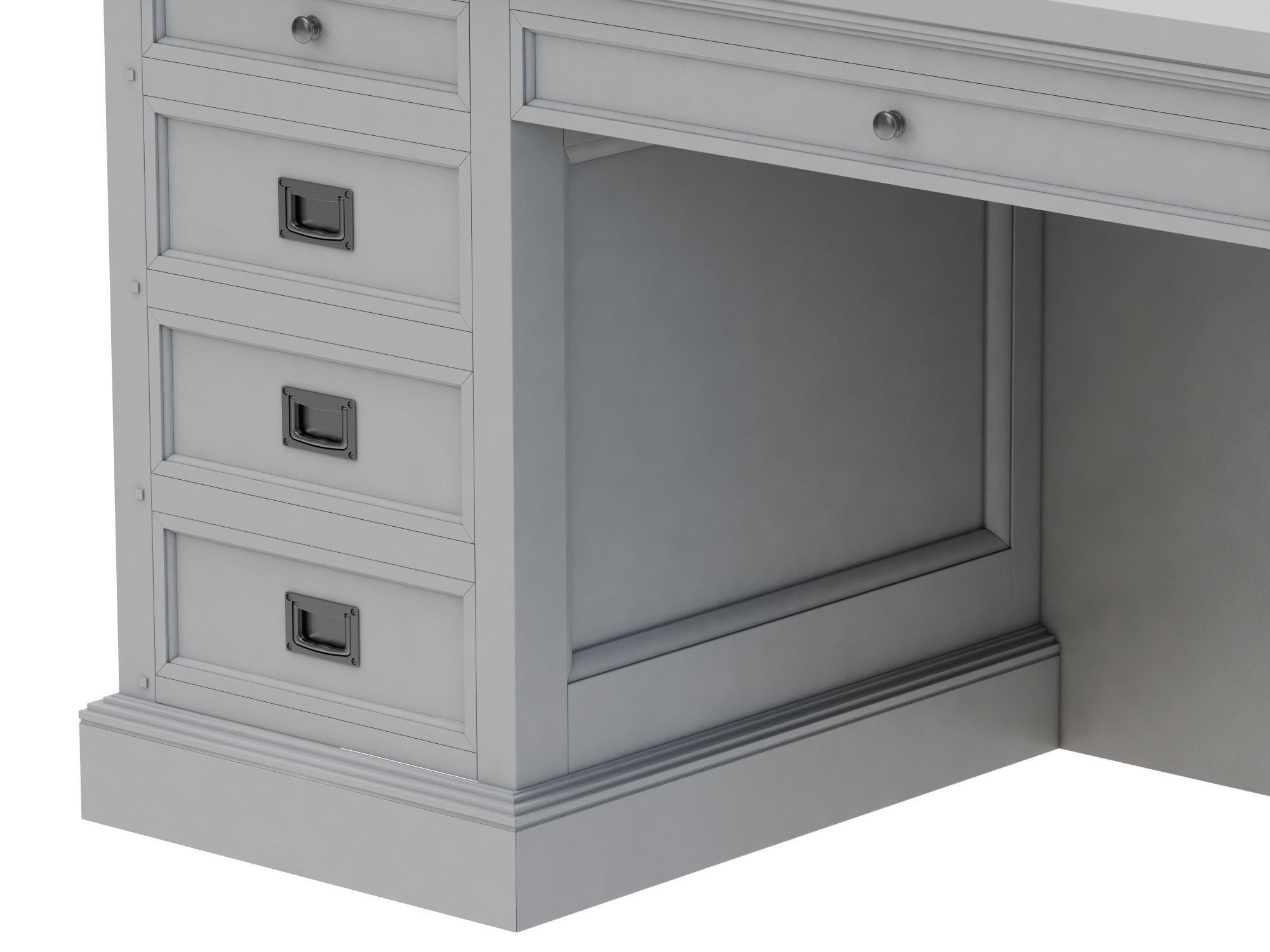 Dantone Home Oxford desk 3D model_9