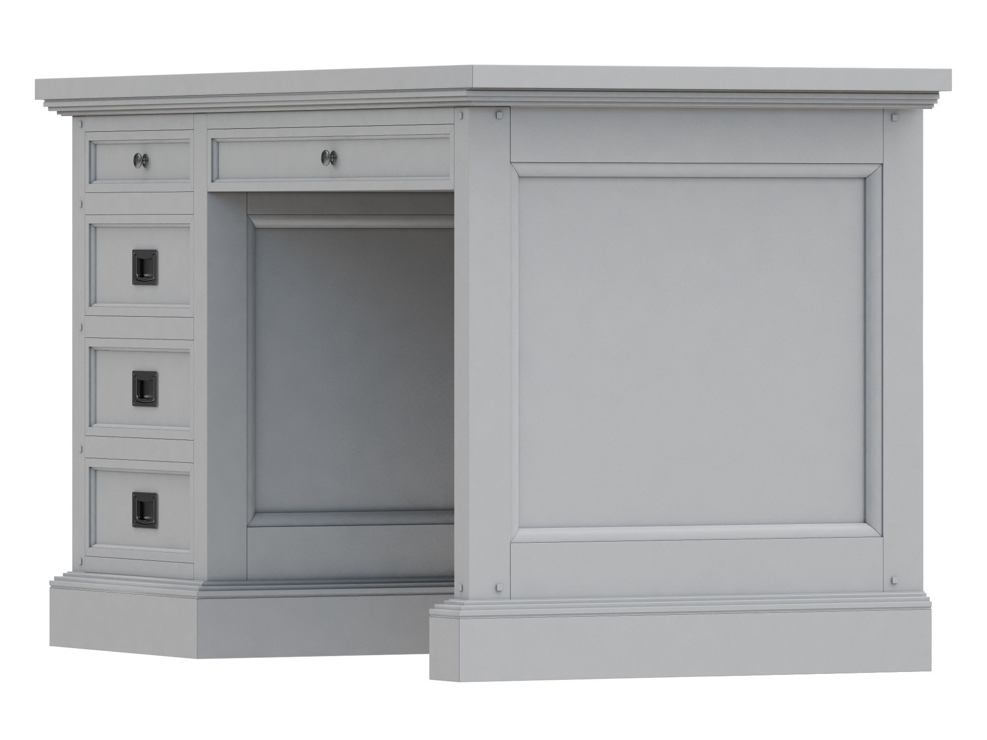 Dantone Home Oxford desk 3D model_10