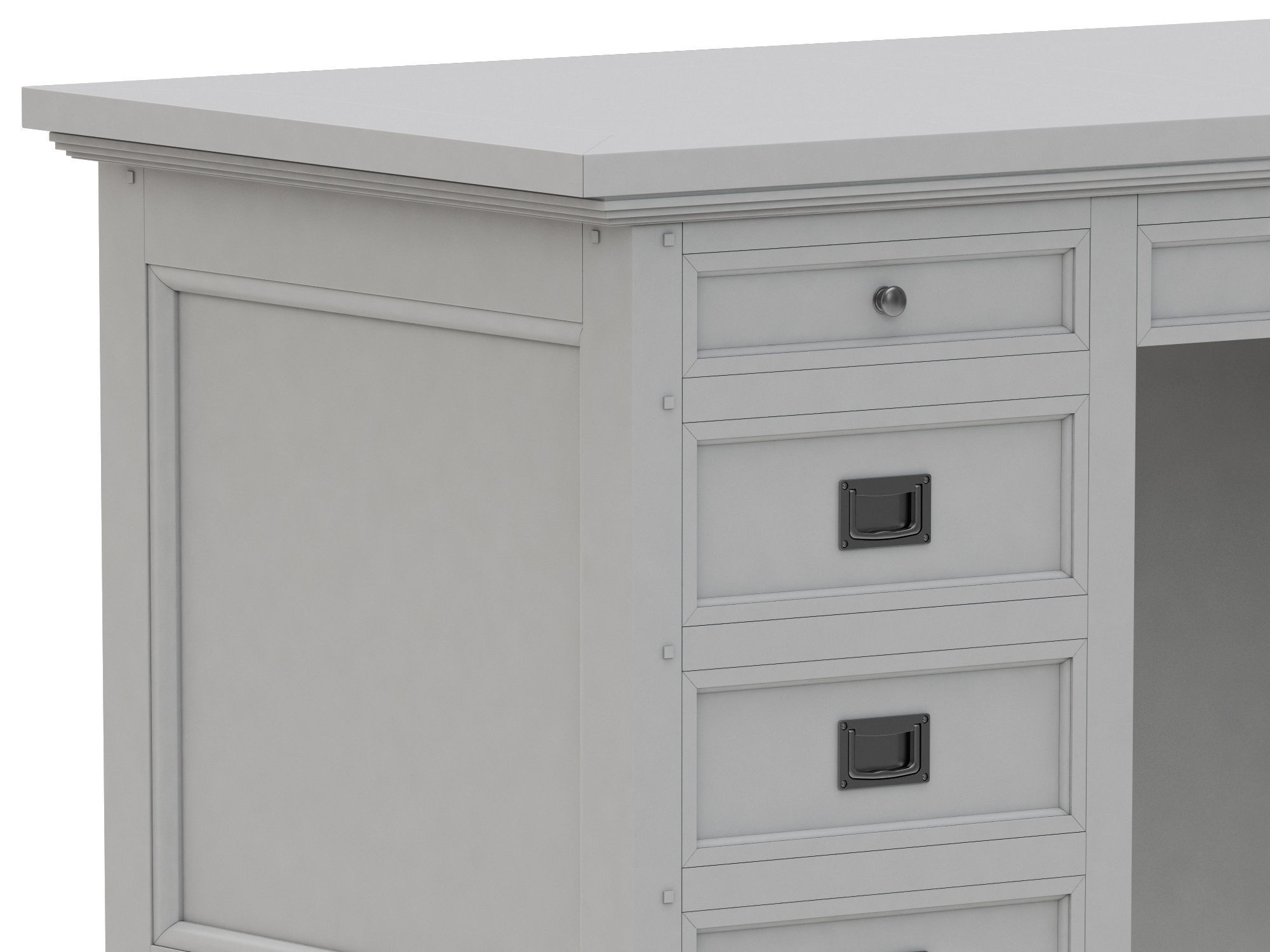Dantone Home Oxford desk 3D model_11