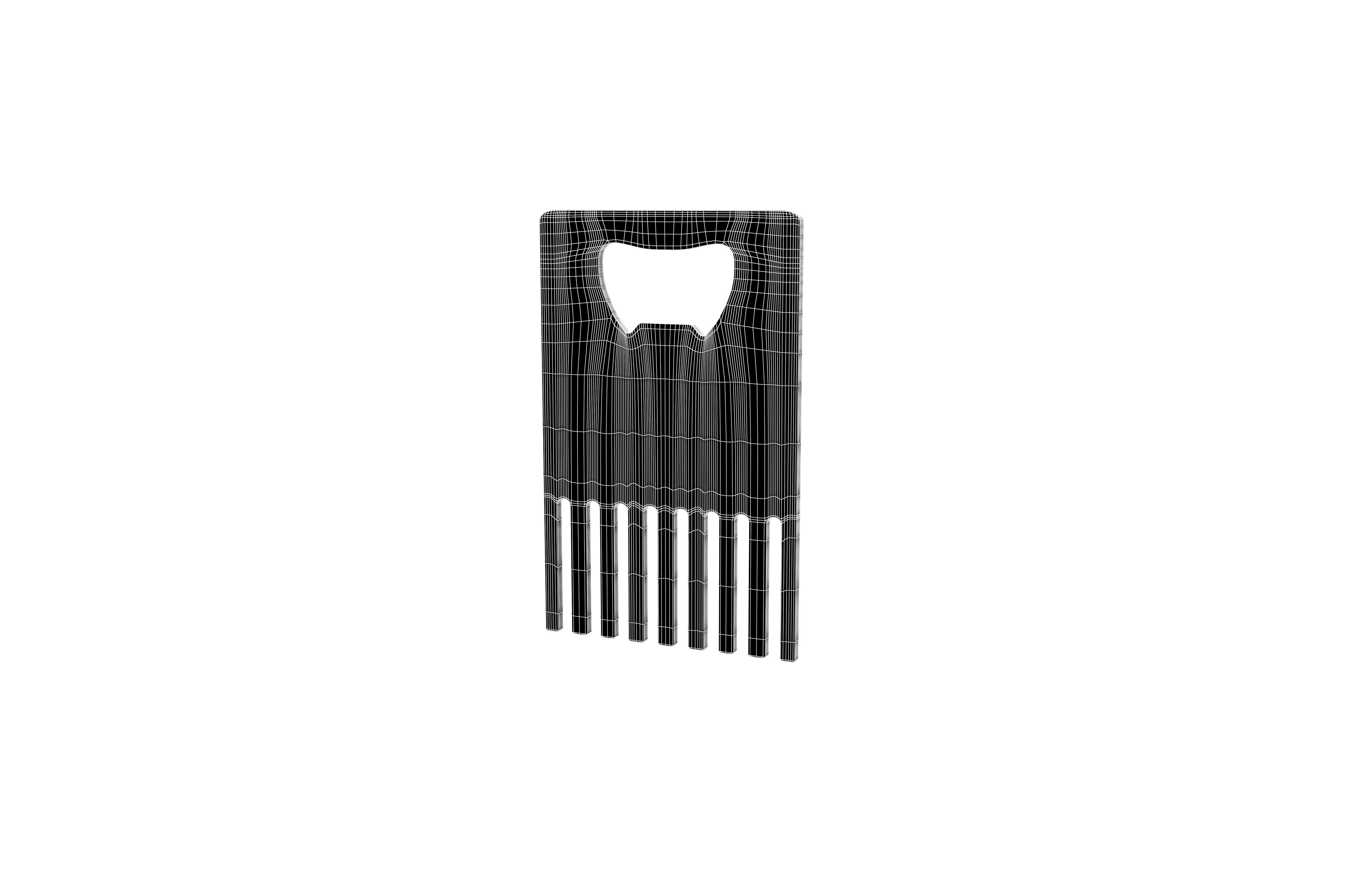 Comb v1 001 Low-poly 3D model_7