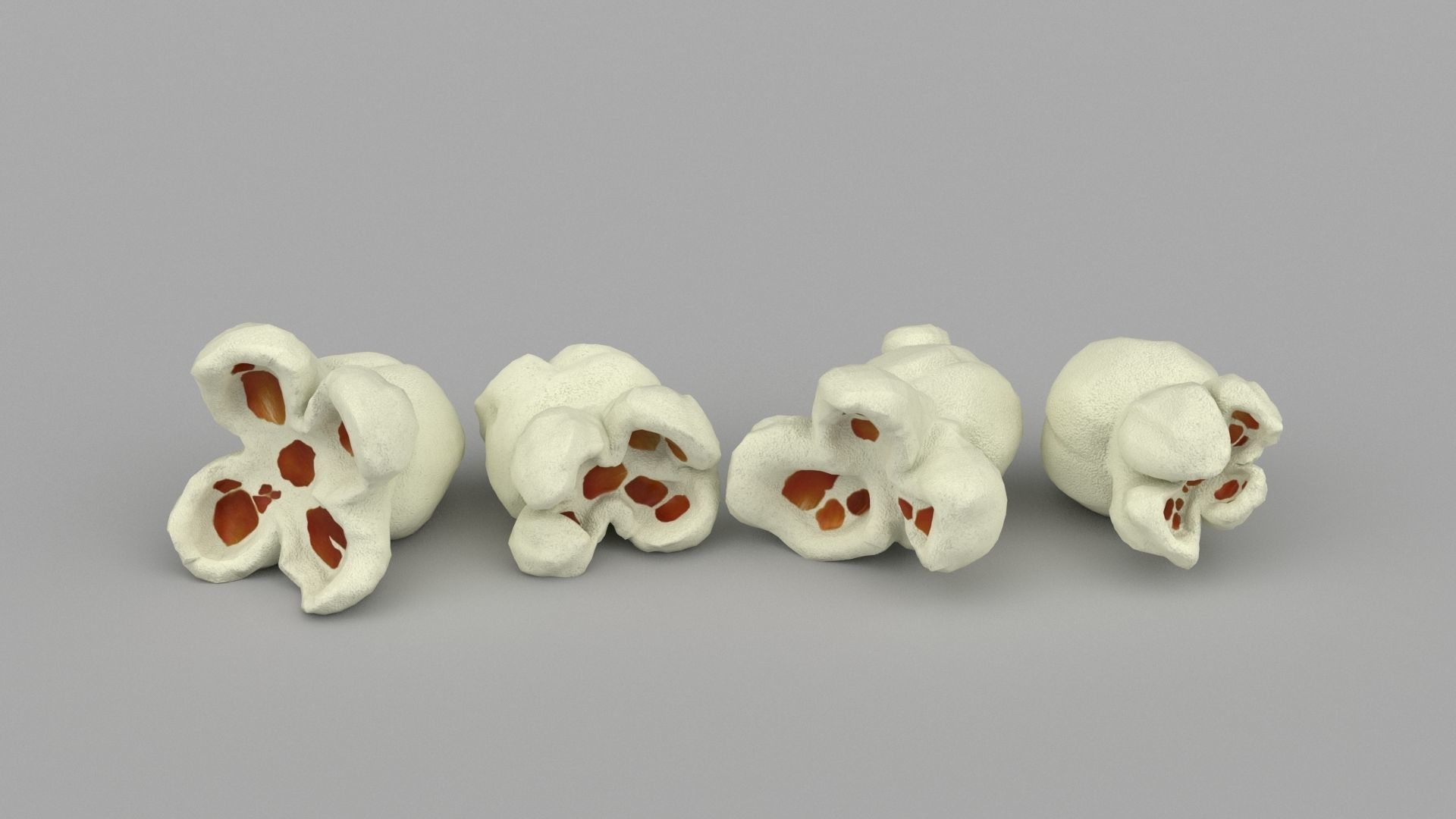 Popcorn in cup 3D model_6