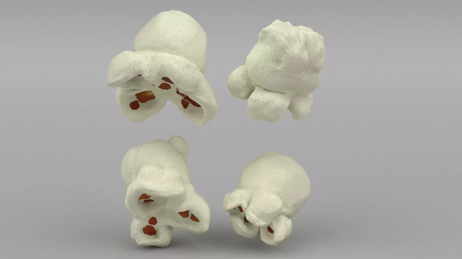 Popcorn in cup 3D model_0