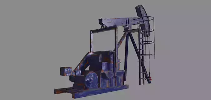 Oil Pump Low-poly 3D model